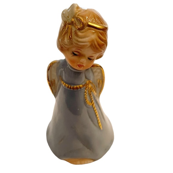 Toma Vintage Bashful-Belle Christmas Angel Figurine with Present Gift - Picture 1 of 5